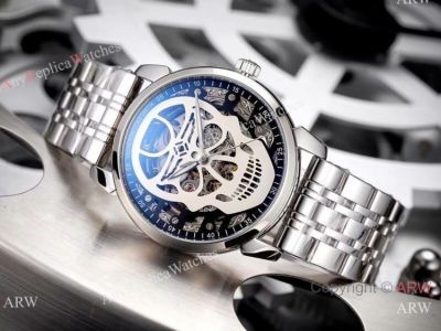 Clone Vacheron Constantin Geneve Watch - Stainless Steel Skull Dial